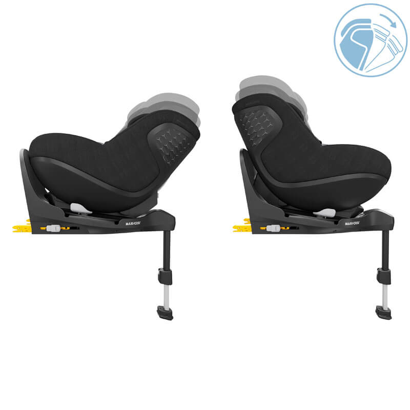 Siège-auto Pearl 360 Pro groupe 0+/1 Authentic Black Maxi Cosi orientations