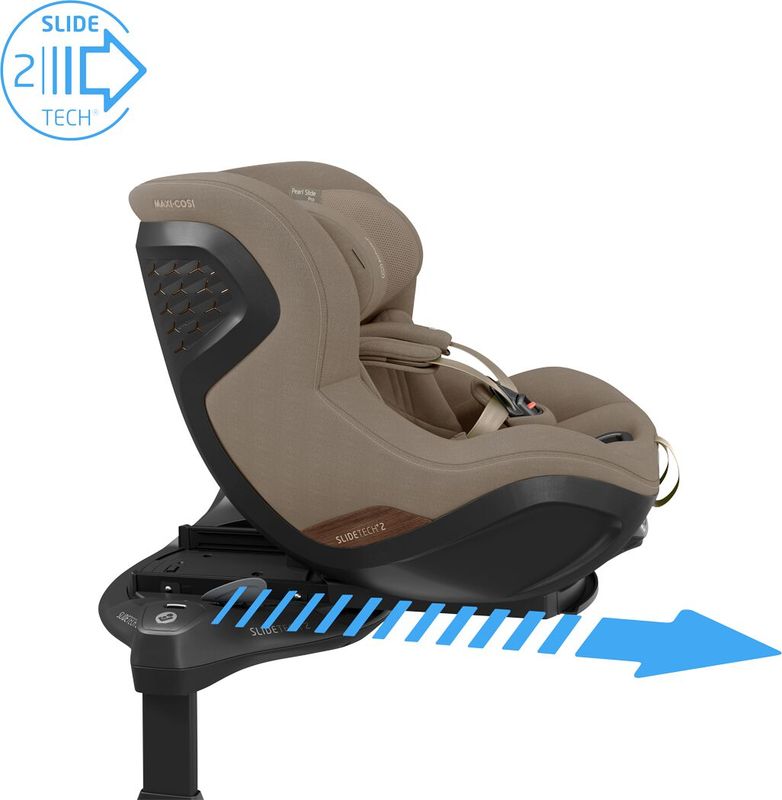 Siège-auto Pearl Slide Pro Groupe 0+/1 Authentic Truffle  Maxi Cosi slide tech