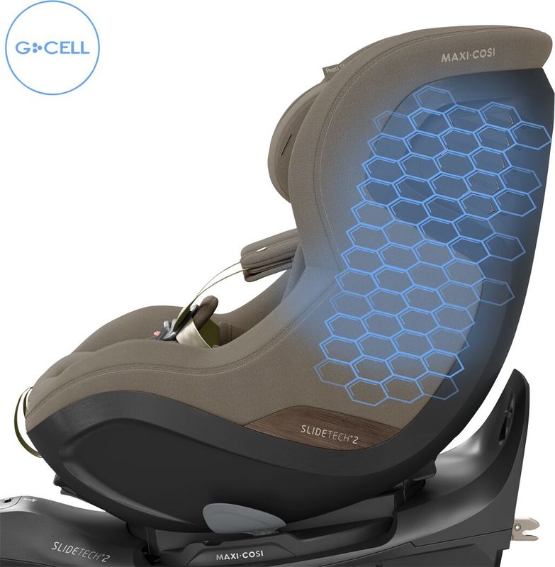 Siège-auto Pearl Slide Pro Groupe 0+/1 Authentic Truffle  Maxi Cosi protection G cell