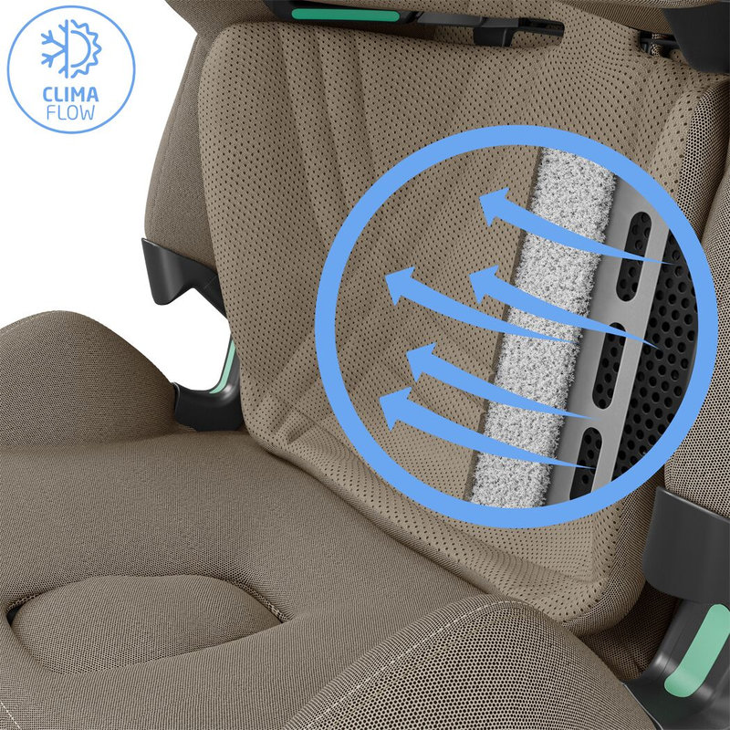 Siège-auto Pearl Xl Slide Pro Groupe 0+/1/2/3 Authentic Truffle MAXI COSI aération