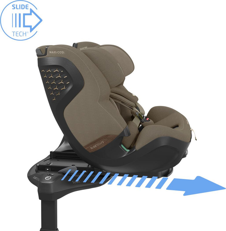 Siège-auto Pearl Xl Slide Pro Groupe 0+/1/2/3Authentic Truffle MAXI COSI avancement