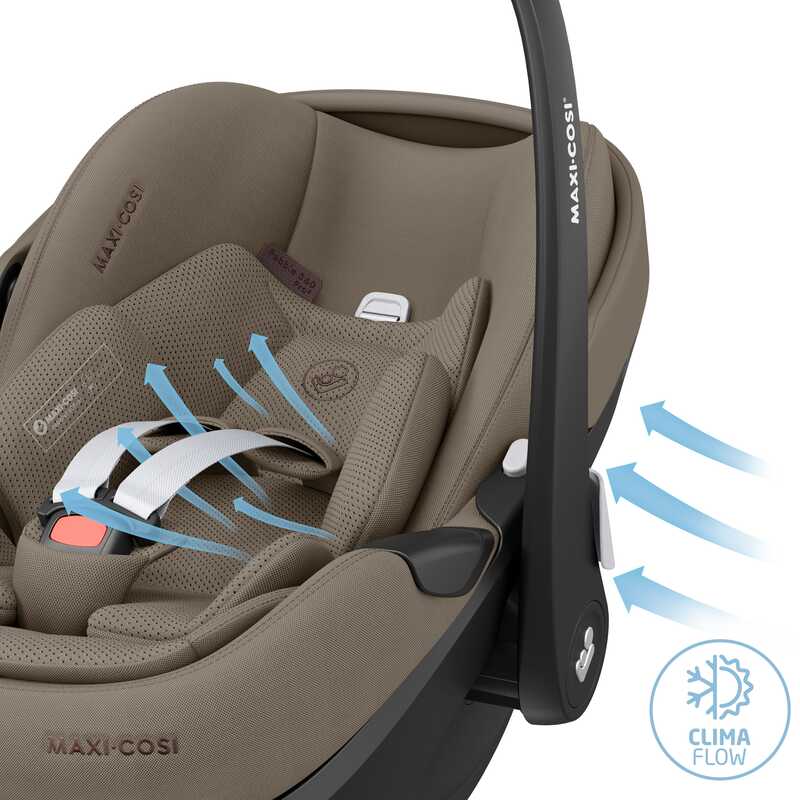 Siège-auto Pebble 360 Pro2 groupe 0+ Twillic Maxi Cosi aeration cote