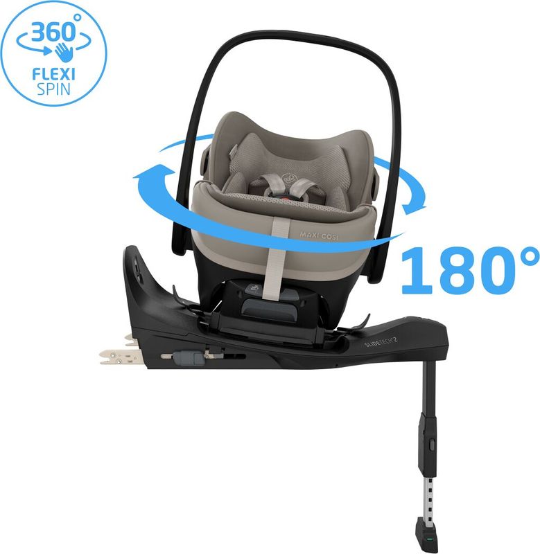 Siège-auto Pebble Slide Pro Groupe 0+  Sapphire Sand Maxi Cosi rotation 360°