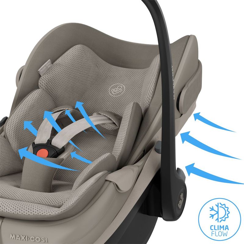 Siège-auto Pebble Slide Pro Groupe 0+  Sapphire Sand Maxi Cosi ventilation