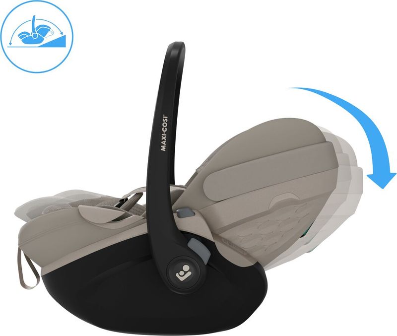 Siège-auto Pebble Slide Pro Groupe 0+  Sapphire Sand Maxi Cosi inclinaison