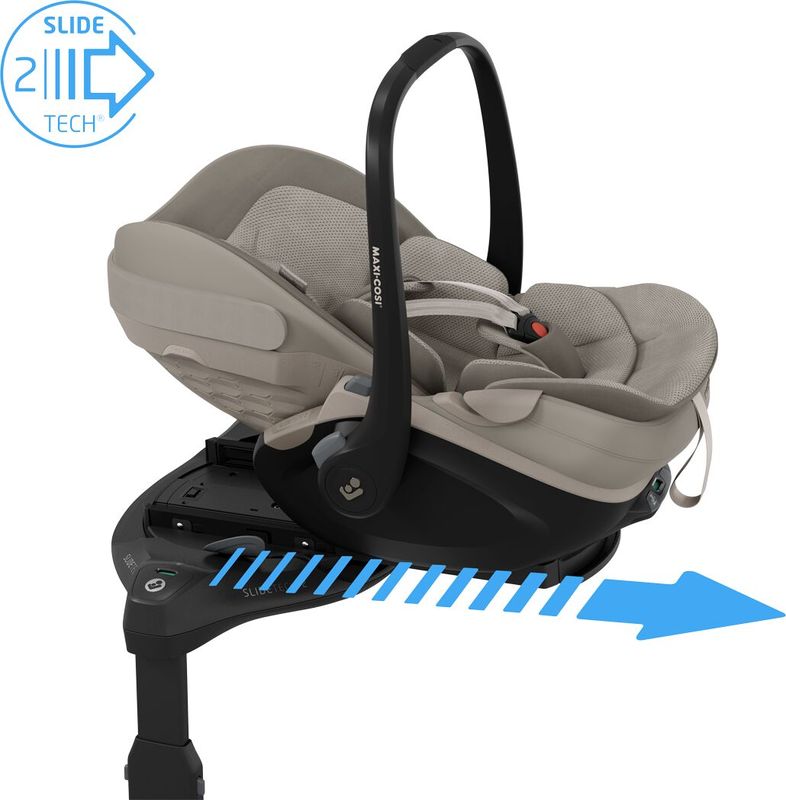 Siège-auto Pebble Slide Pro Groupe 0+  Sapphire Sand Maxi Cosi slide tech