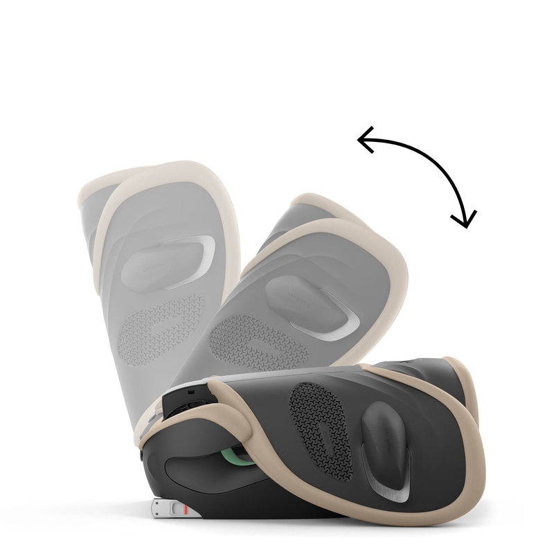 Siège-auto Solution G2 i-Fix Groupe 2/3 Plus Almond Beige Cybex pliage