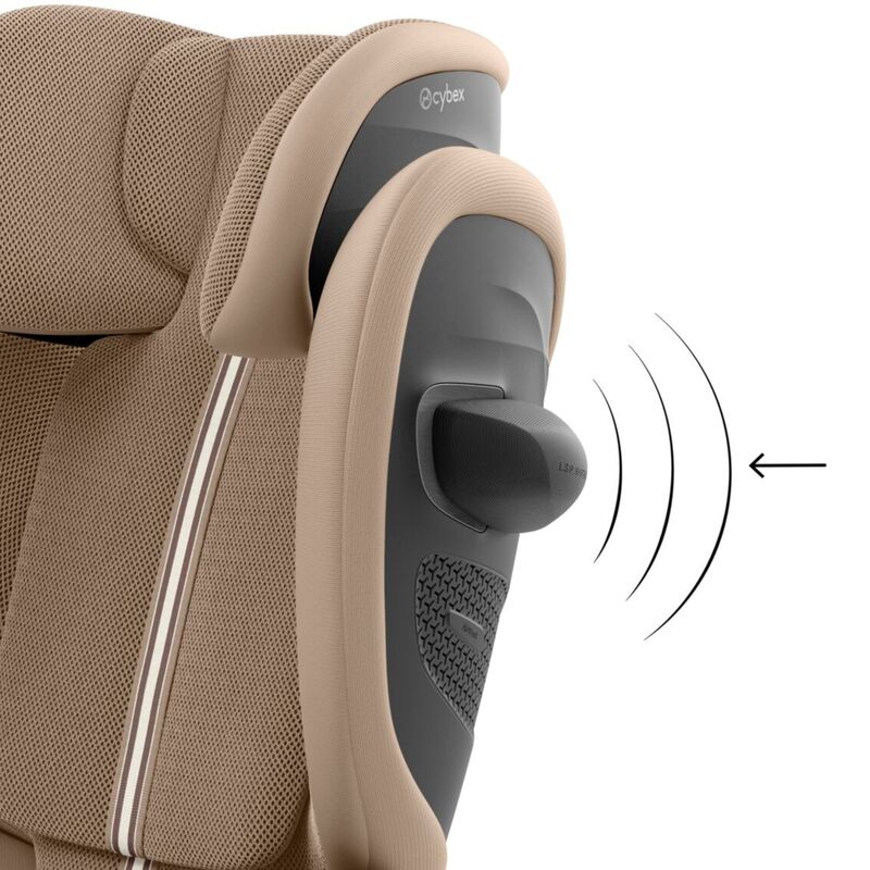 Siège-auto Solution G2 i-Fix Groupe 2/3 Plus Almond Beige Cybex protection