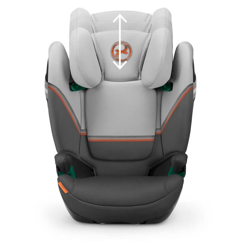 Siège-auto Solution S2 i-Fix Groupe 2/3 Lava Grey Cybex hauteur