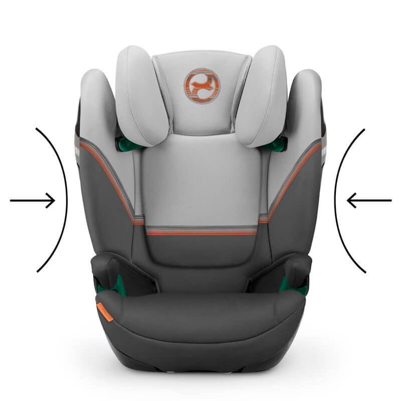 Siège-auto Solution S2 i-Fix Groupe 2/3 Lava Grey Cybex protection