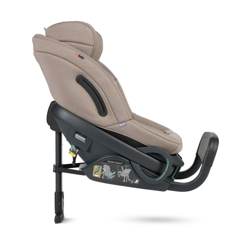 Siège-auto Stretch 2 groupe 0+/1/2 Dark Sand Soft Breeze BESAFE côté