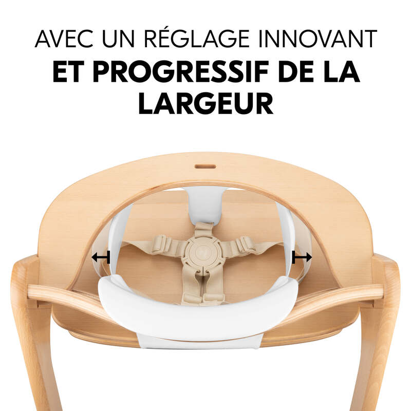 Siège bébé pour chaise haute en bois Hauck White Hauck reglable