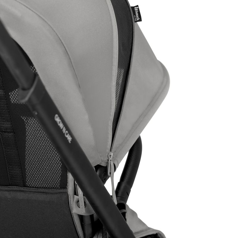Siège Grow N Care Dark Grey Hauck canopy de dos