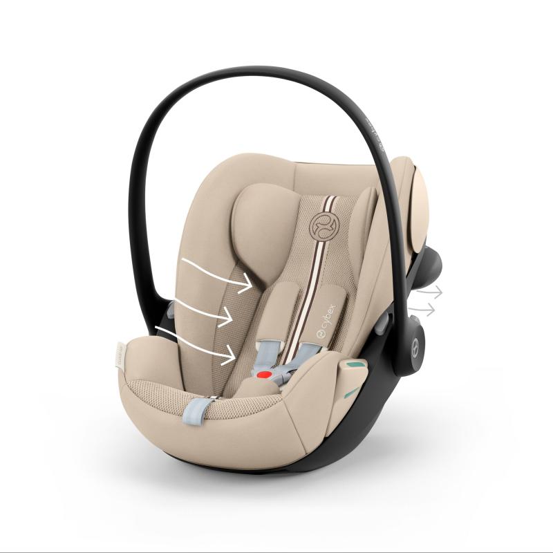 Siège-auto Cloud G3 i-Size groupe 0+ Plus Almond Beige CYBEX aération