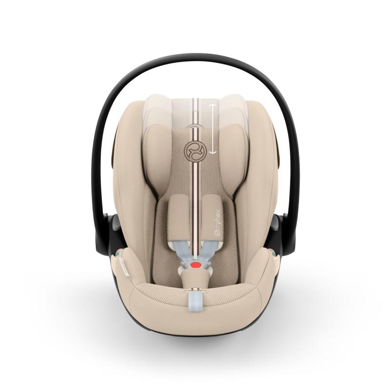 Siège-auto Cloud G3 i-Size groupe 0+ Plus Almond Beige CYBEX face