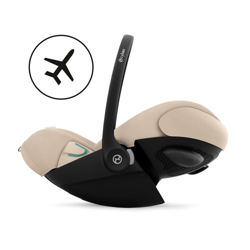 Siège-auto Cloud G3 i-Size groupe 0+ Plus Almond Beige CYBEX homologué avion