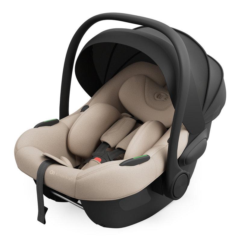Siège-auto I-Lite i-Size + Base Endura Safe Fx Beige KINDERKRAFT profil avec capote