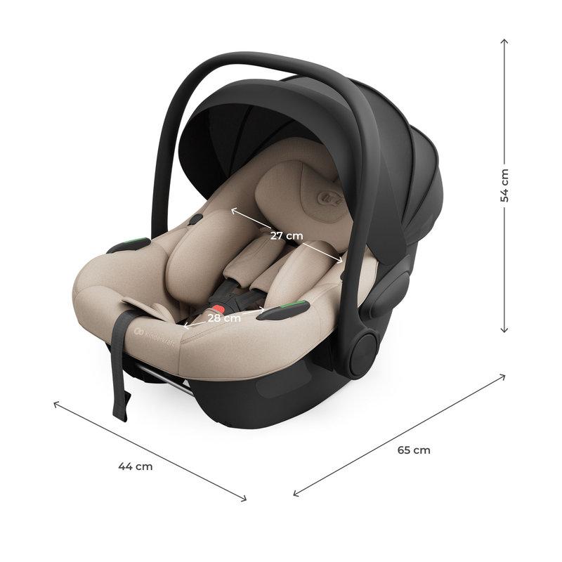 Siège-auto I-Lite i-Size Groupe 0+ Beige KINDERKRAFT dimensions