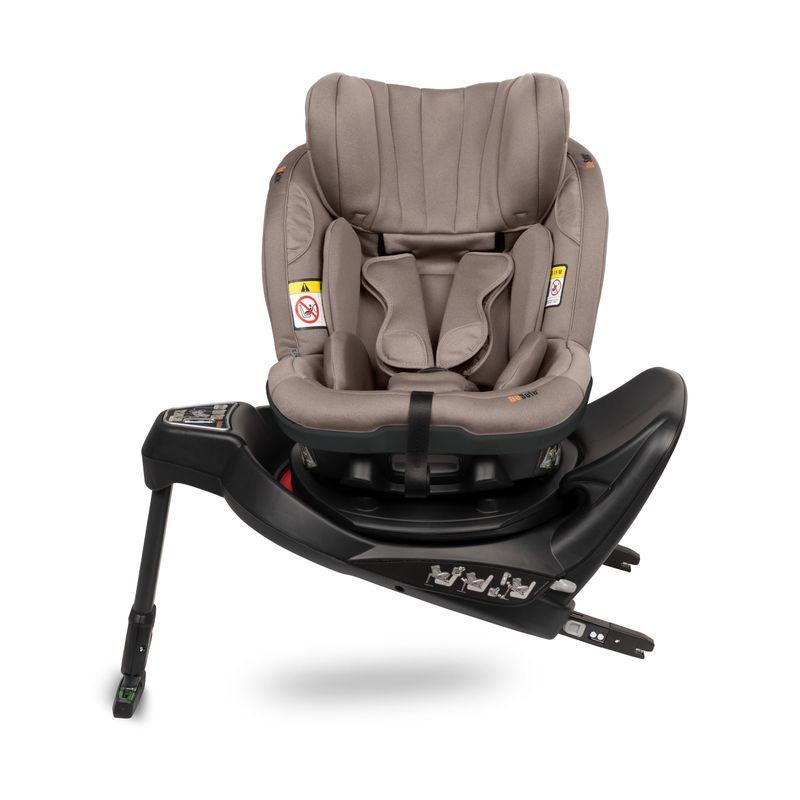 Siège-auto iZi Turn i-Size Dark Edge pivotant groupe 0+/1 Dark Sand Soft Breeze BESAFE pivotant