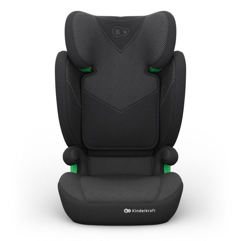 Siège-auto Junior Fix 2 Plus i-Size groupe 2/3 Noir KINDERKRAFT face 2