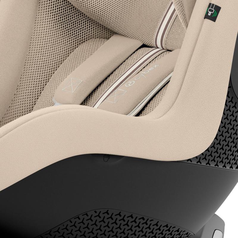 Siège-auto Sirona G3 i-Size groupe 0+/1 Plus Almond Beige CYBEX zoom tissus