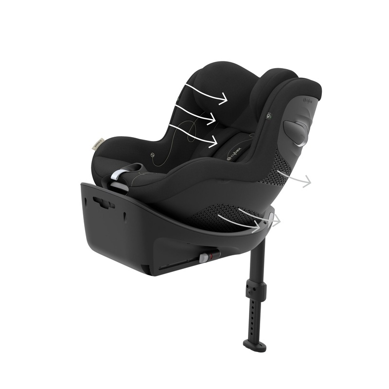 Pack Sièges-auto Cloud G Magic Black + Sirona G Moon Black + base G offerte CYBEX sirona g aération
