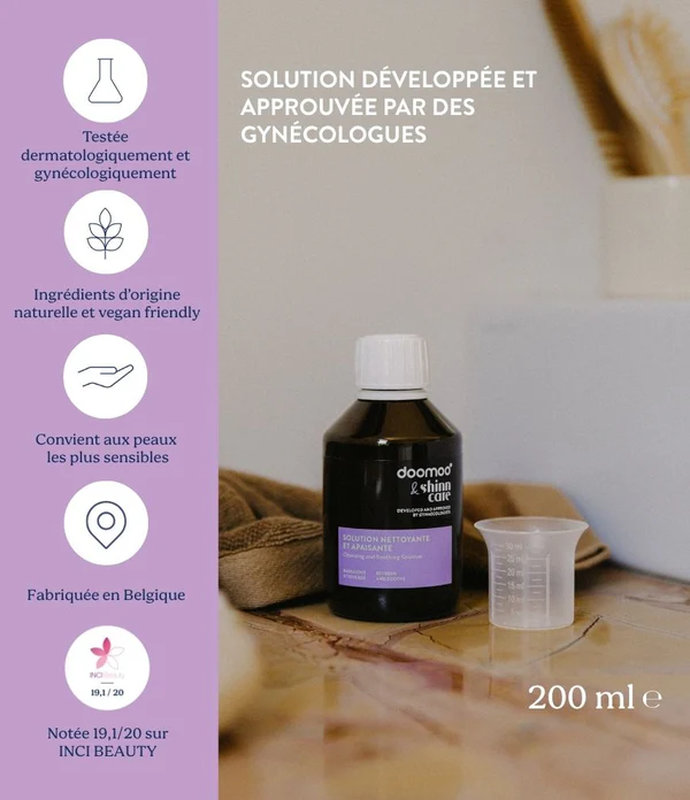 Solution Nettoyante & Apaisante Doomoo x ShinnCare 200 ml Babymoov infos 1