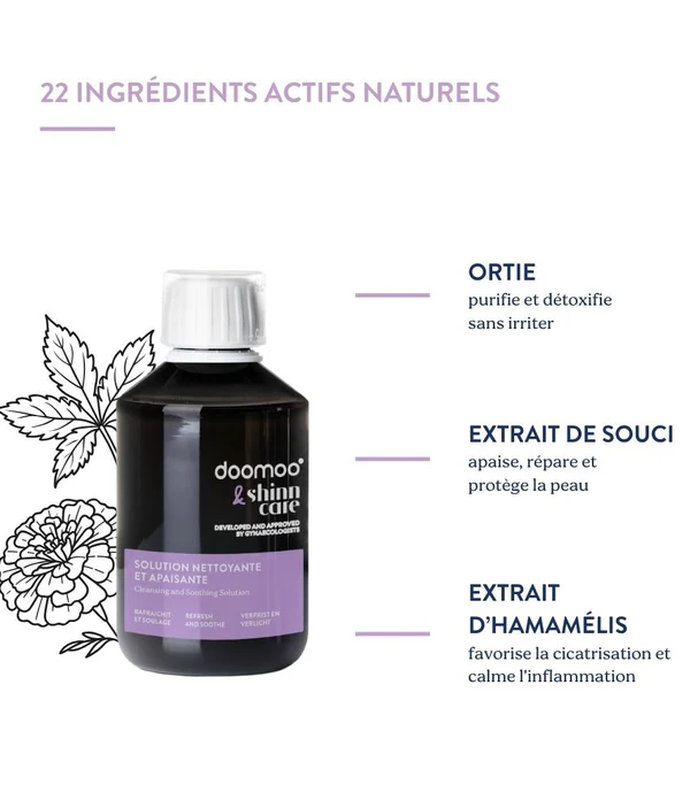 Solution Nettoyante & Apaisante Doomoo x ShinnCare 200 ml Babymoov ingrédients