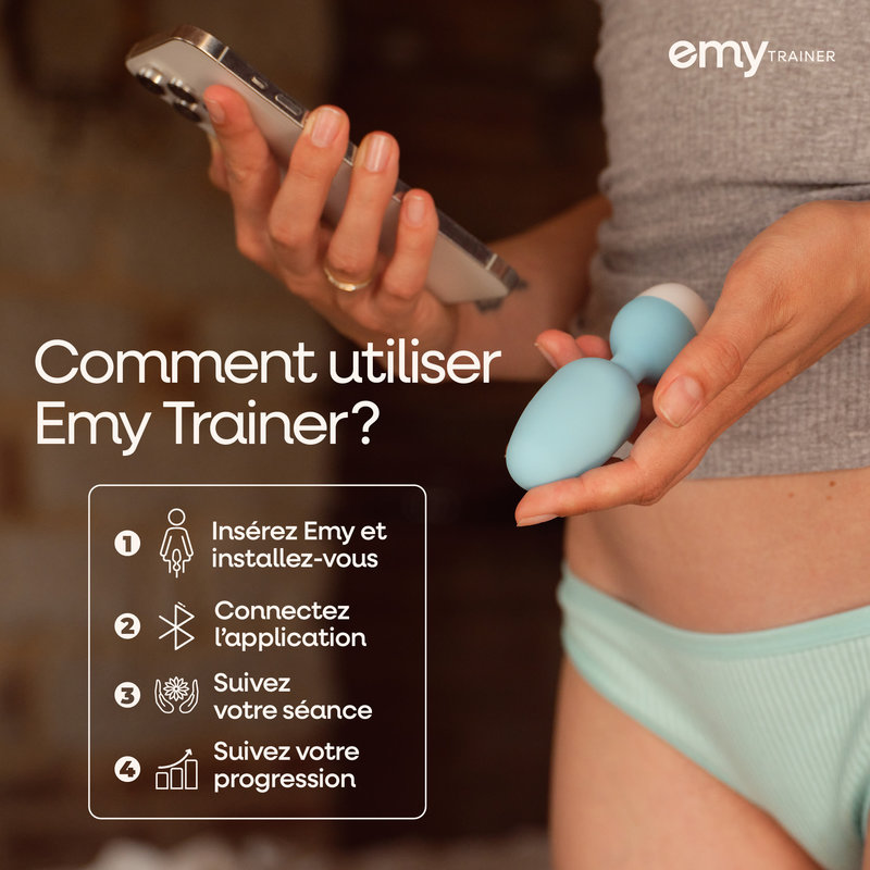 Sonde de rééducation périnéale Emy Trainer utilisation