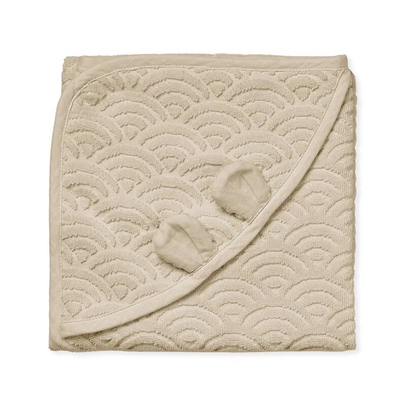 Sortie de bain avec oreilles 80 x 80 cm CamCam Produit face