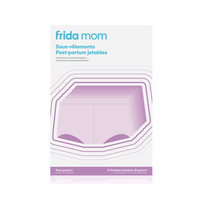 Sous-vêtements post-partum jetables Frida packaging francais