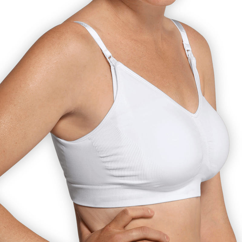 Soutien gorge d’allaitement Original sans coutures Blanc Carriwell Détail