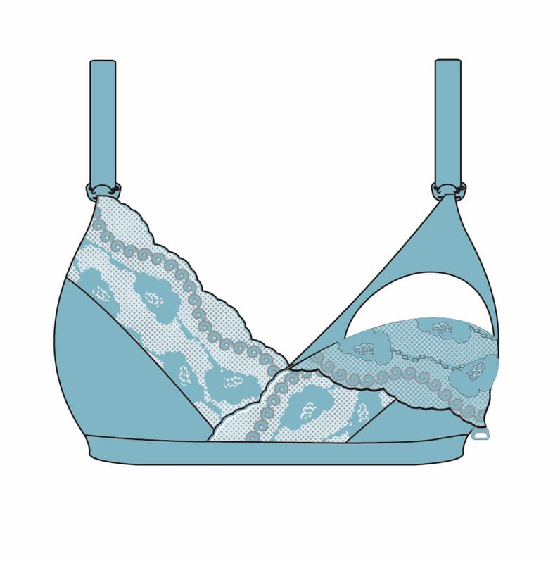 Soutien-gorge d'allaitement finition dentelle Noir taille V Carriwell Bonnet