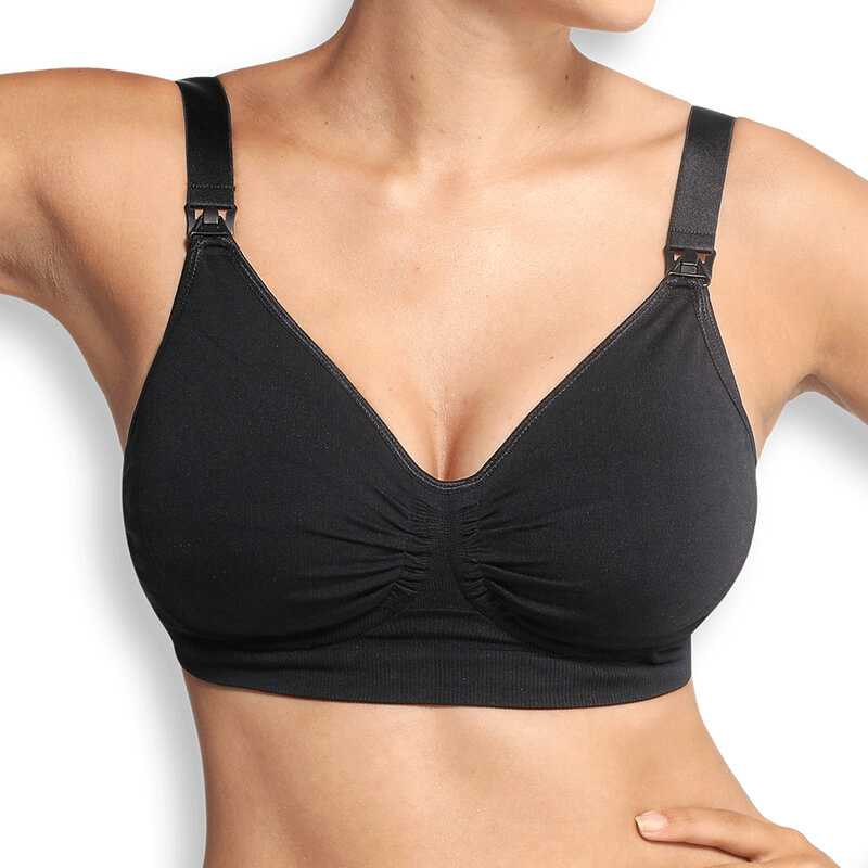 Soutien gorge d’allaitement Carri-Gel sans coutures Noir Carriwell Détail