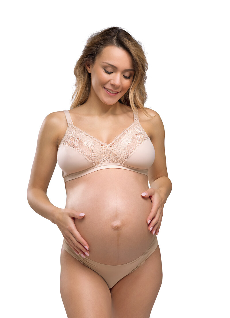 Soutien-gorge d'allaitement Sensation soie Chair CARRIWELL face