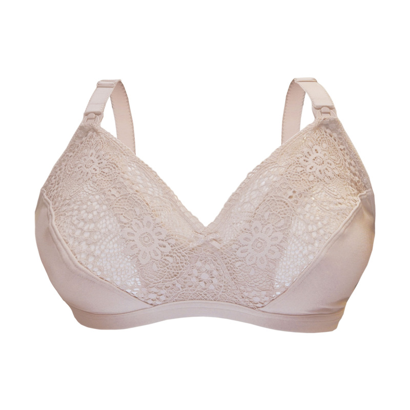 Soutien-gorge d'allaitement Sensation soie Chair CARRIWELL produit face