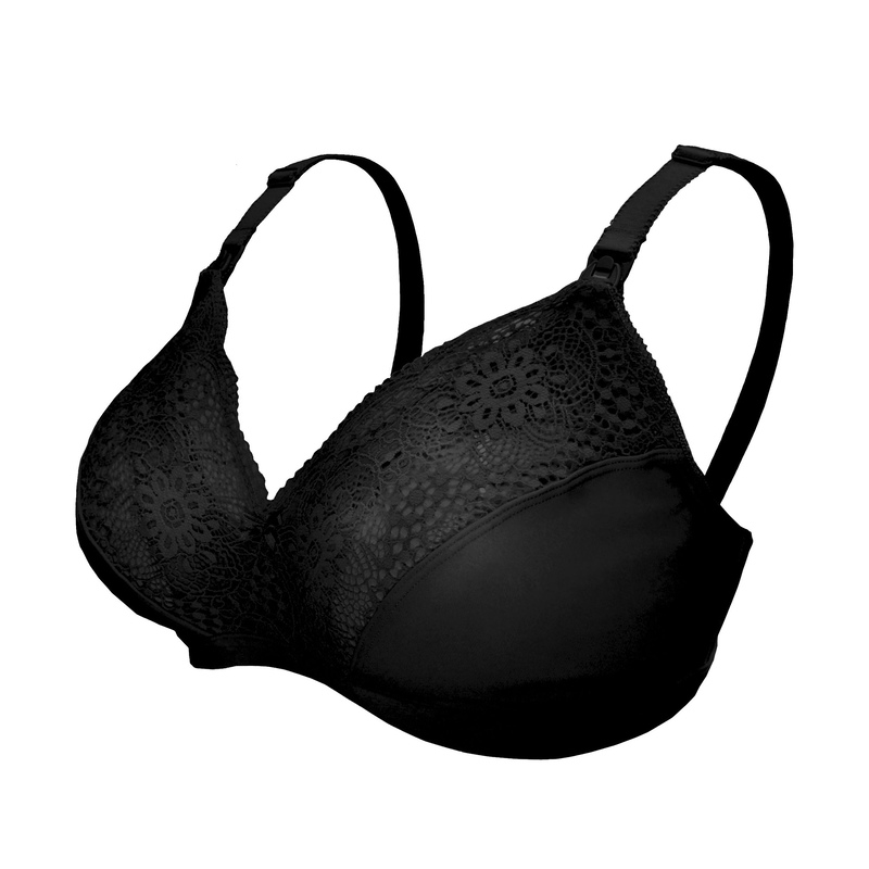 Soutien-gorge d'allaitement Sensation soie Noir CARRIWELL produit cote