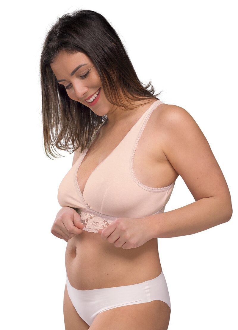 Soutien-gorge grossesse et allaitement Cache-coeur Chair cote