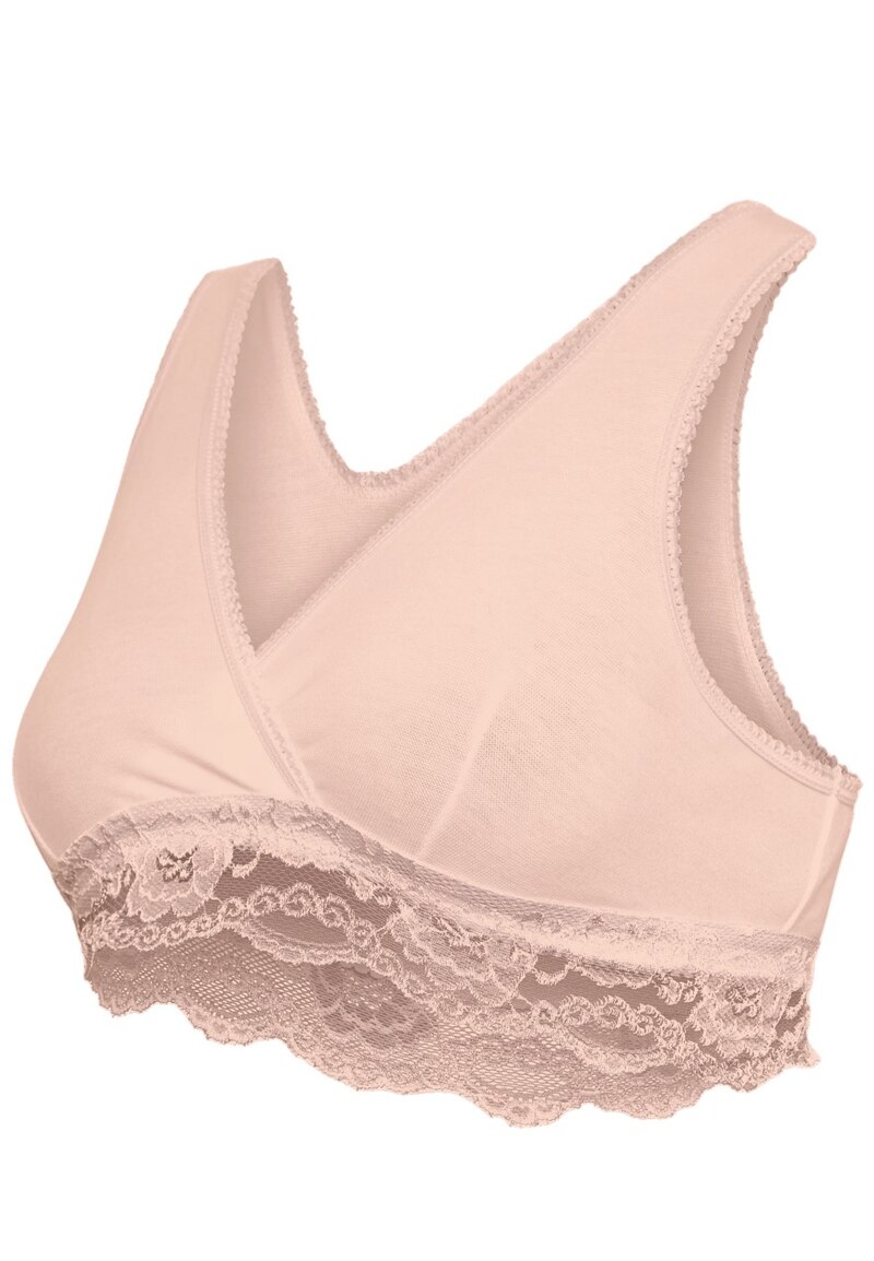 Soutien-gorge grossesse et allaitement Cache-coeur Chair produit cote