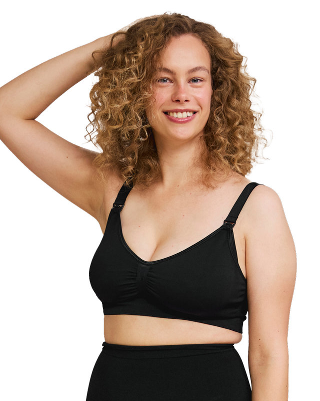 Soutien-gorge grossesse et allaitement Original sans coutures Noir Carriwell lifestyle 1