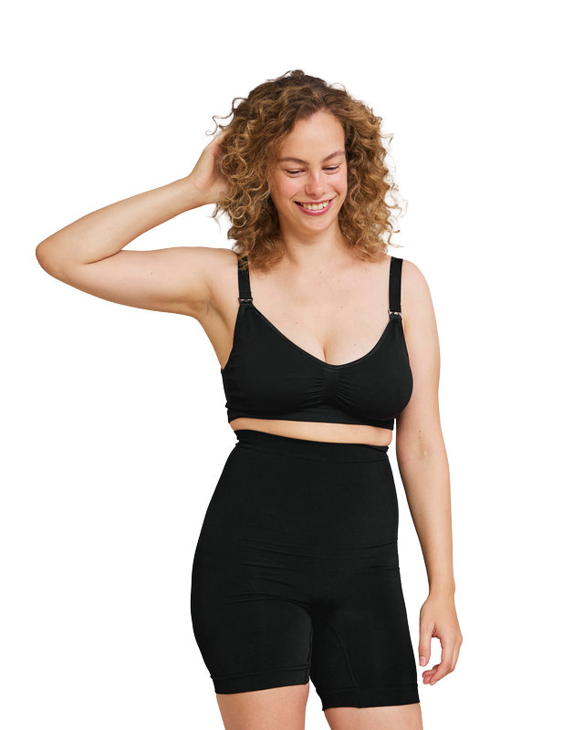 Soutien-gorge grossesse et allaitement Original sans coutures Noir Carriwell lifestyle 4
