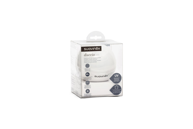 Sterilisateur Nomade Uv Duccio Perle Suavinex packaging 