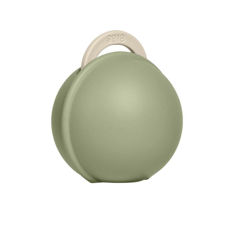 Sucette Colour 0-6 mois et boîte à sucette Mini  Ivory / Sage BIBS  boite profil