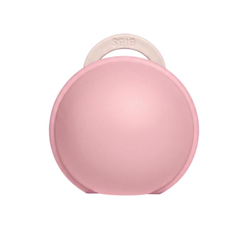 Sucette Colour 6-18 mois et boîte à sucette Mini Petal / Baby Pink BIBS 3 boite face