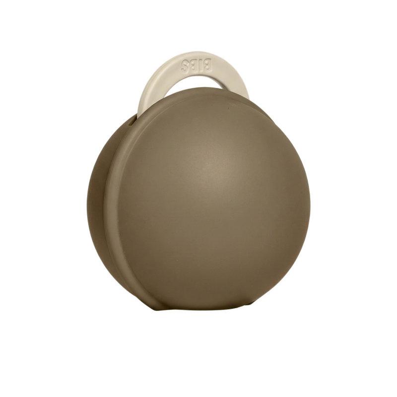 Sucette Colour 6-18 mois et boîte à sucette Mini Vanilla / Dark Oak BIBS boite profil