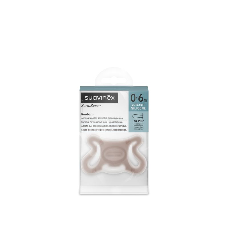 Sucette Zero Zero en Silicone 0/6m Suavinex packaging