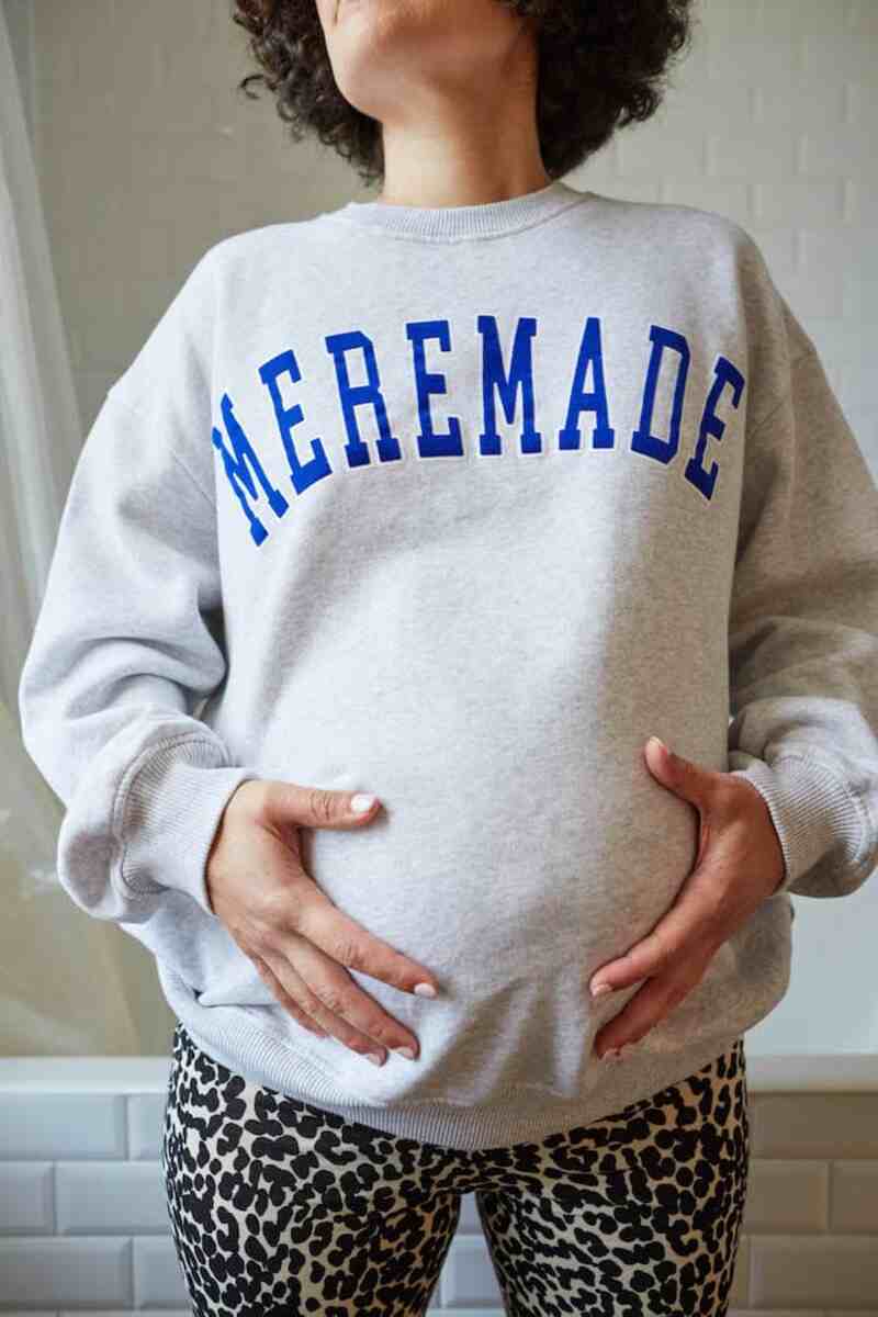 Sweatshirt d'allaitement Mère-Made Gris Tajine Banane produit face