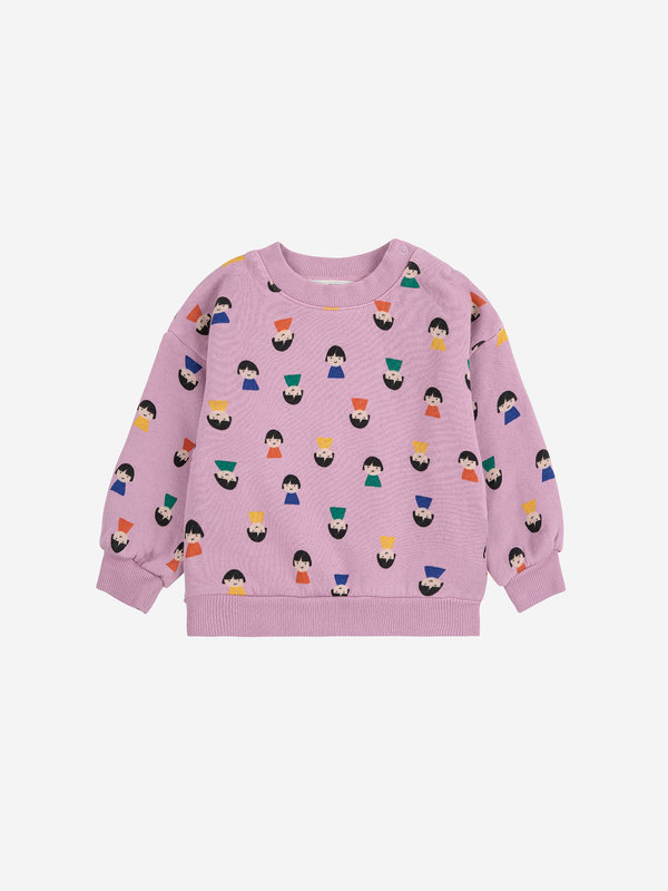 Sweatshirt Game Pawns All Over 6 mois Bobo Choses face 