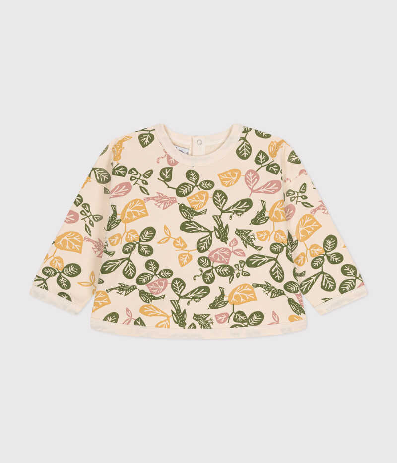 Sweatshirt en molleton bébé Avalanche multicolor Petit Bateau produit face