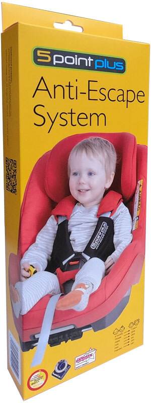 Système anti-évasion de siège auto Noir 6 mois - 4 ans 5 Point Plus packaging